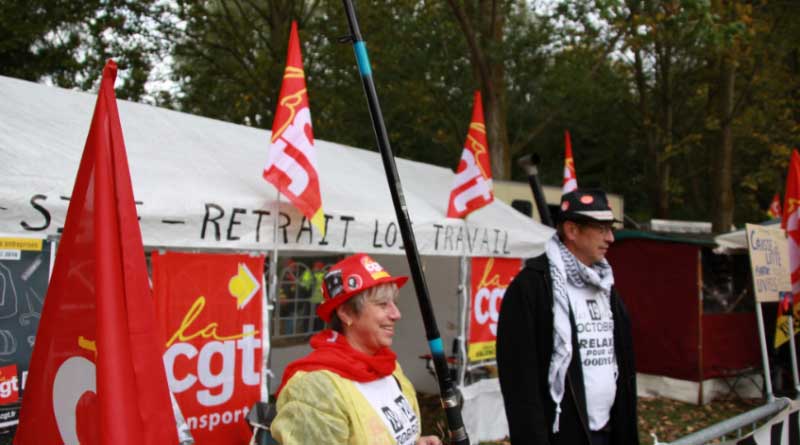 Manifestation de soutien aux salariés Goodyear à Amiens le 19 octobre. 